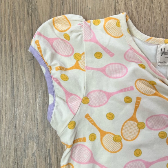 Matilda Jane Girls Tennis Top Tennis Print Size 2 - Picture 5 of 5